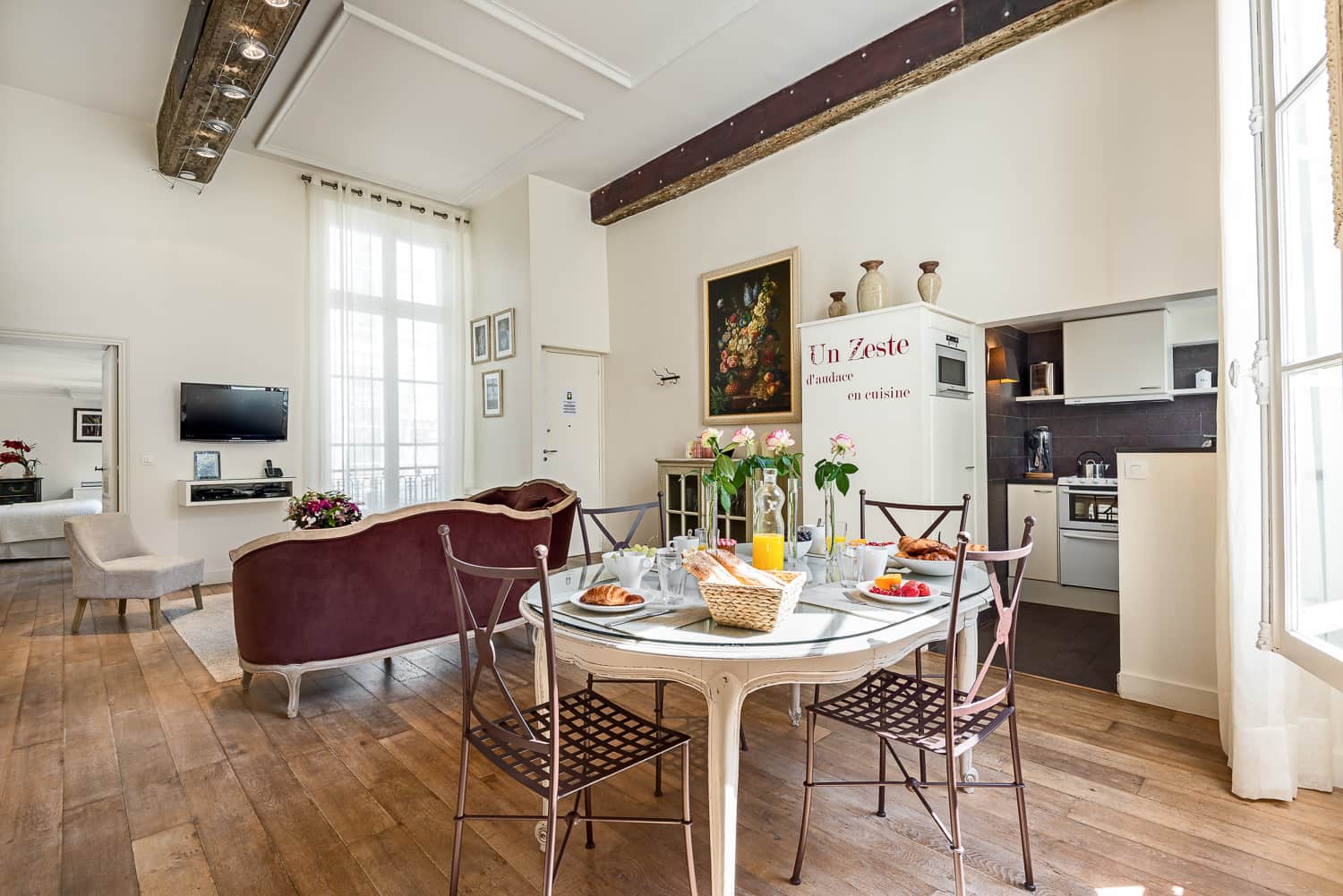L'ile Saint-Louis luxe salle à manger
