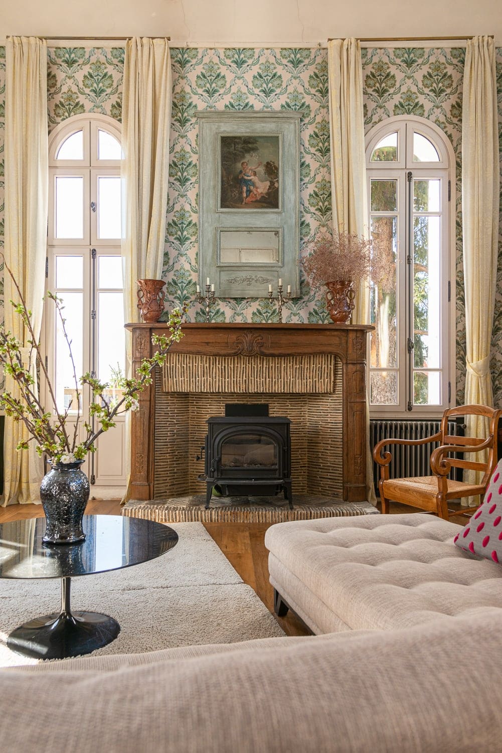 Villa Marie-Antoinette cheminée