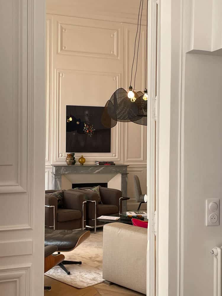 salon d'un salle de bain d'un Appartements meublés haut de gamme Versailles
