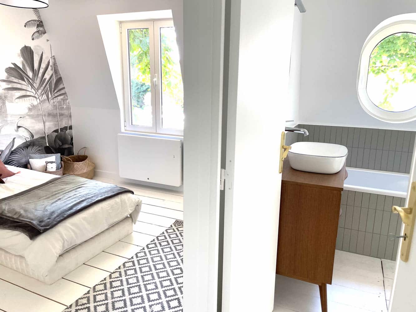 chambre avec salle de bain en location courte durée