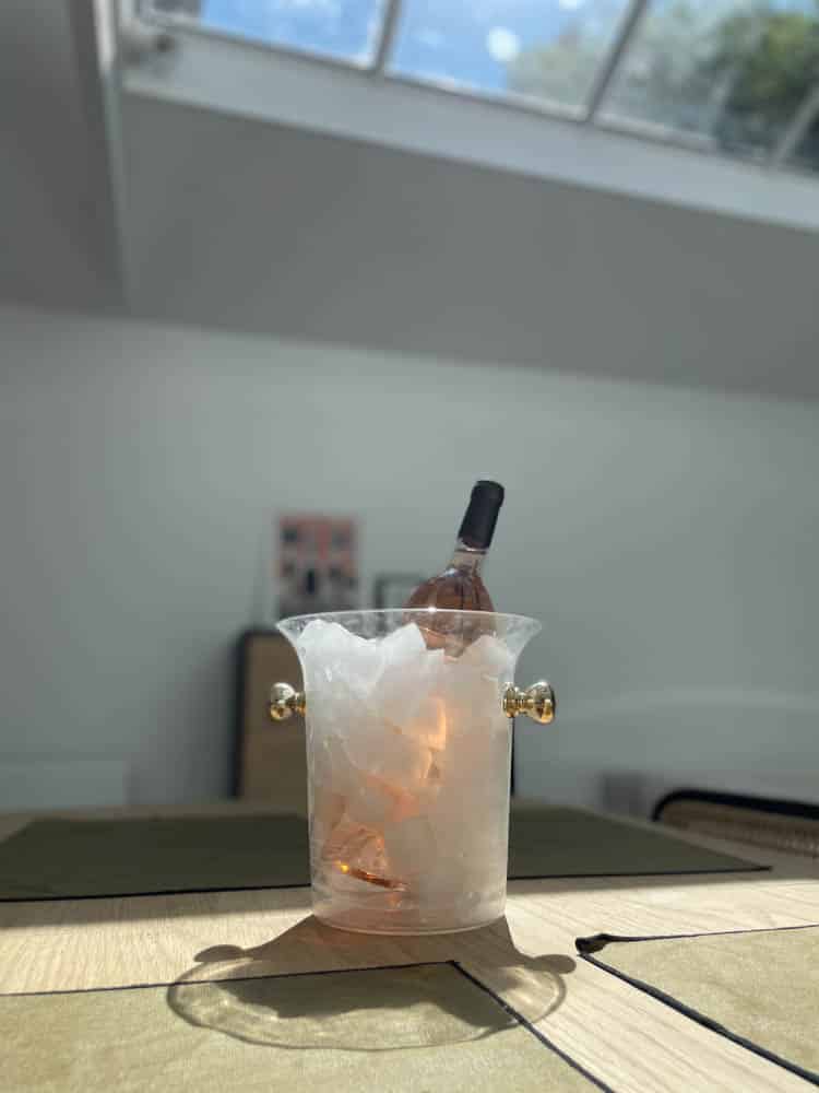 bouteille de rosé
