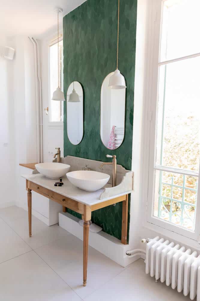 salle de bain avec double vasque en Gestion locative Versailles