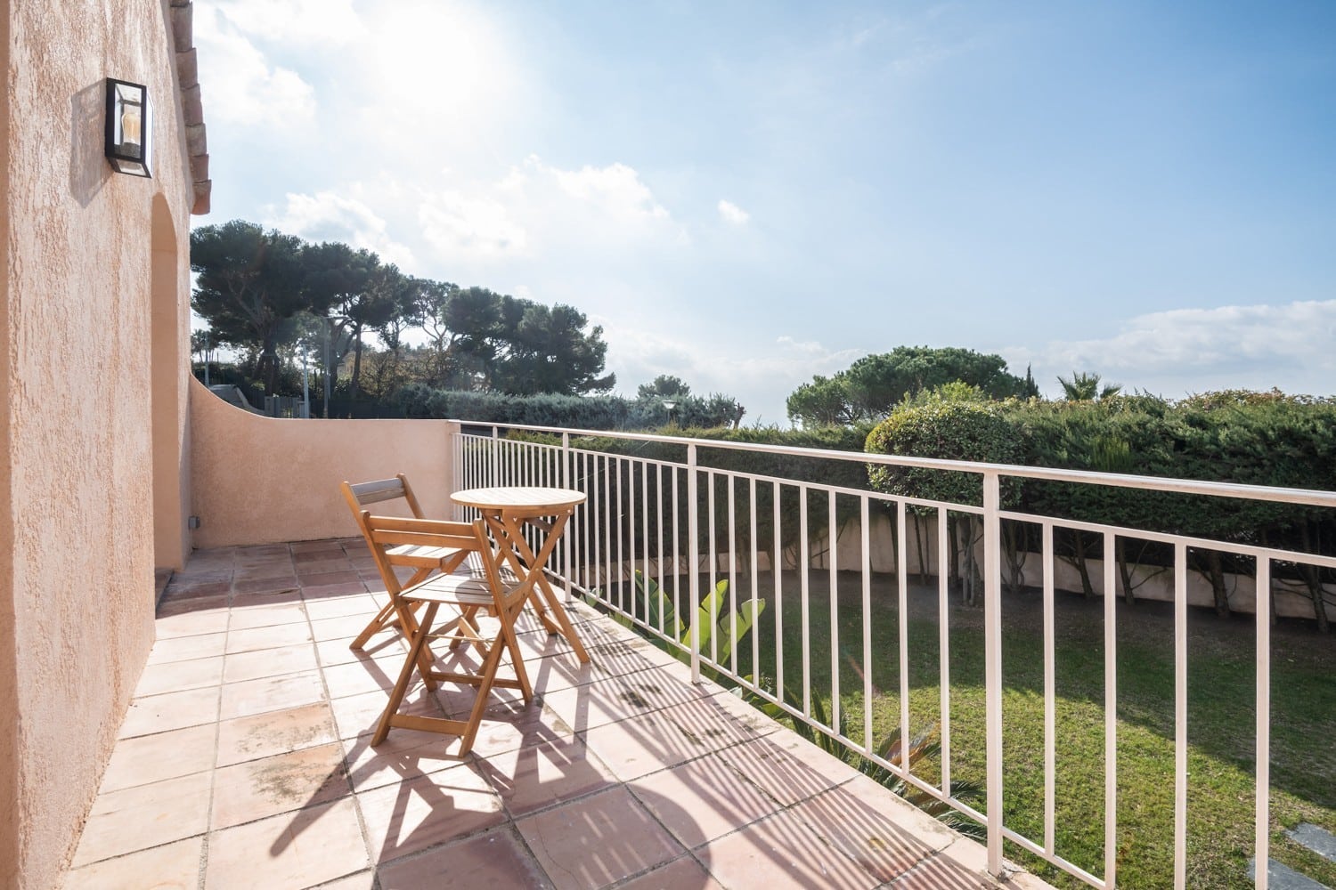 terrasse d'une Residence en location saisonniere