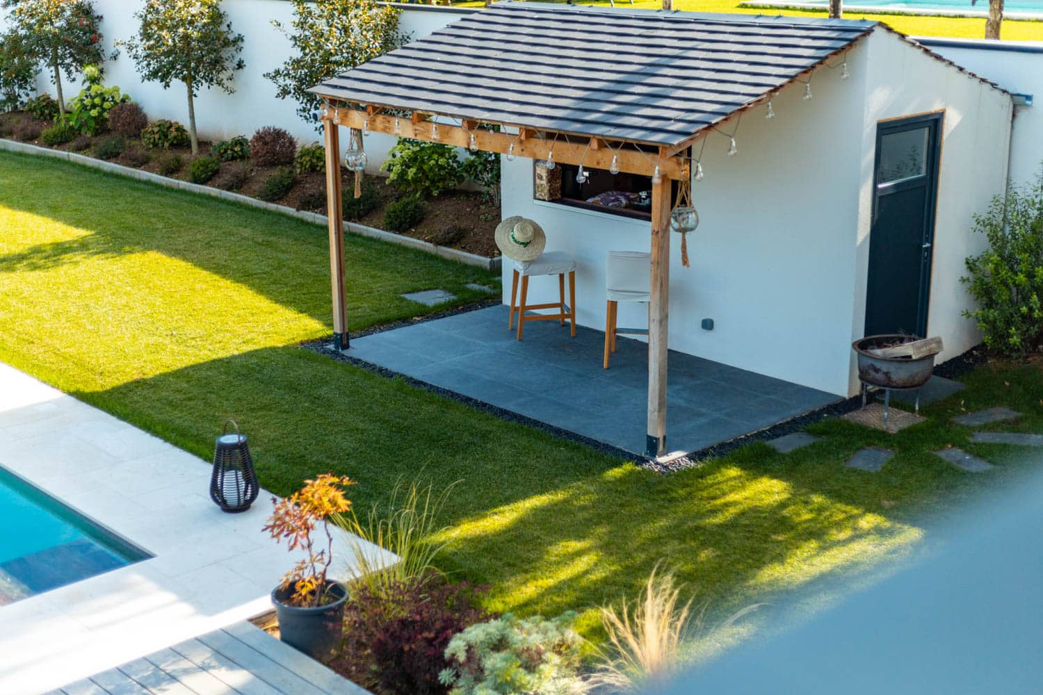 pool house d'une maison