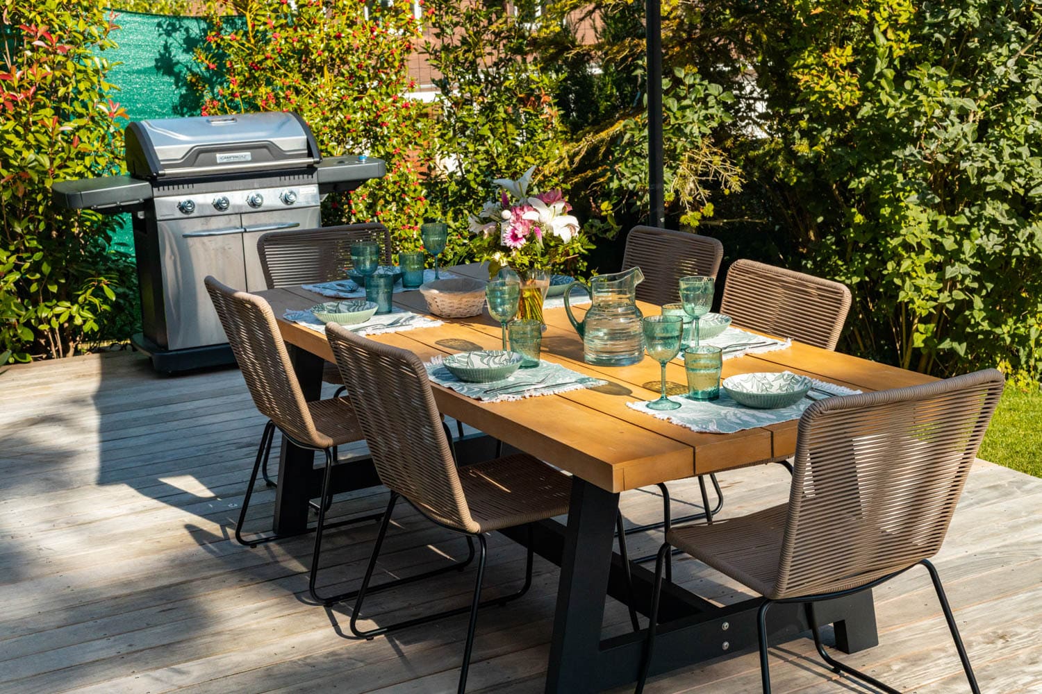 barbecue d'une maison en location saisonnière