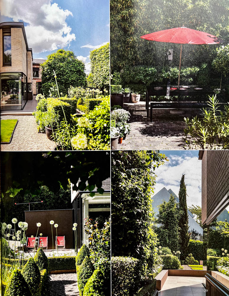 grand jardin d'une maison à louer sur versailles